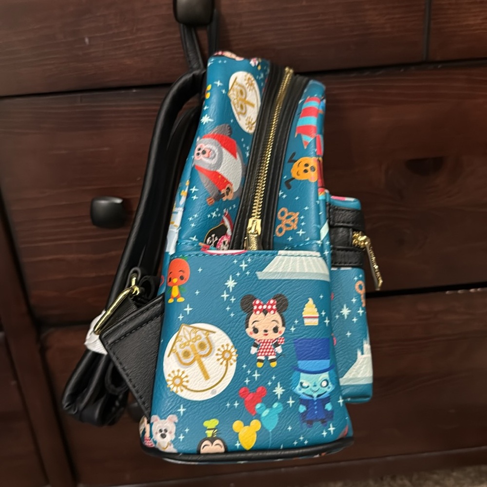 Disney World Park Icons Loungefly Mini Backpack - Picture 5 of 7